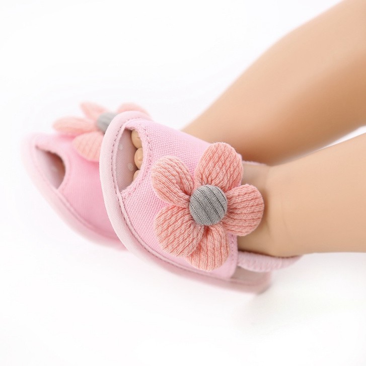 Giày Sandal Đế Mềm Chống Trượt Cho Bé Gái Từ 0-18 Tháng Tuổi