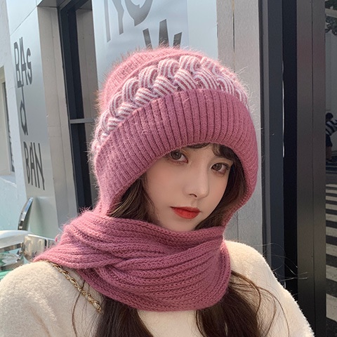 Korean style winter warm woolen hat for women