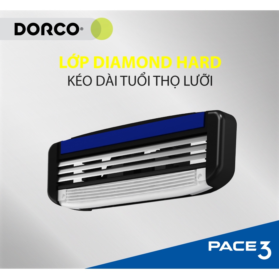 04 đầu dao cạo râu 3 lưỡi DORCO PACE 3