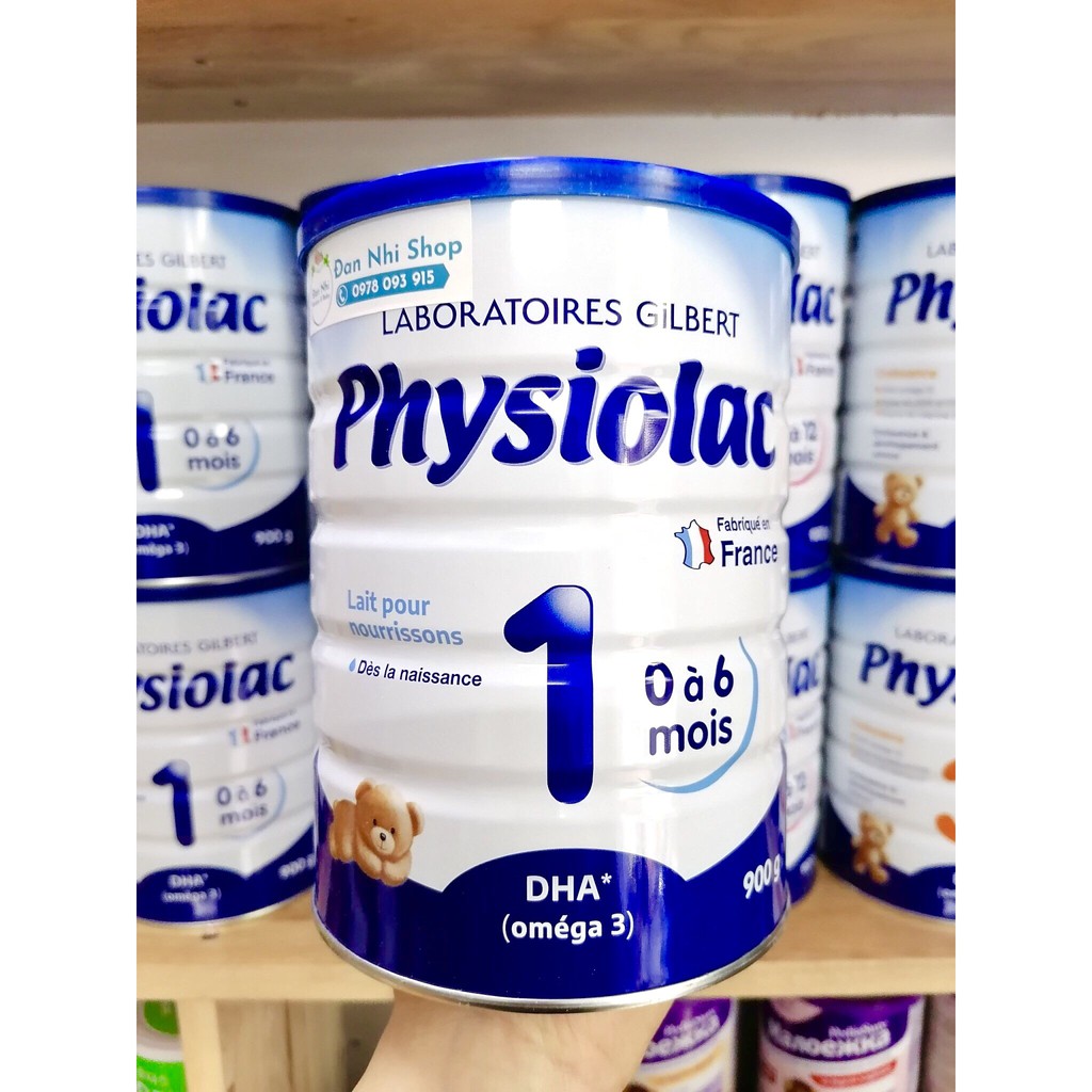 Sữa Physiolac Pháp Hàng Air Date 2023 Số 1, 2, 3 (900g - 400g)