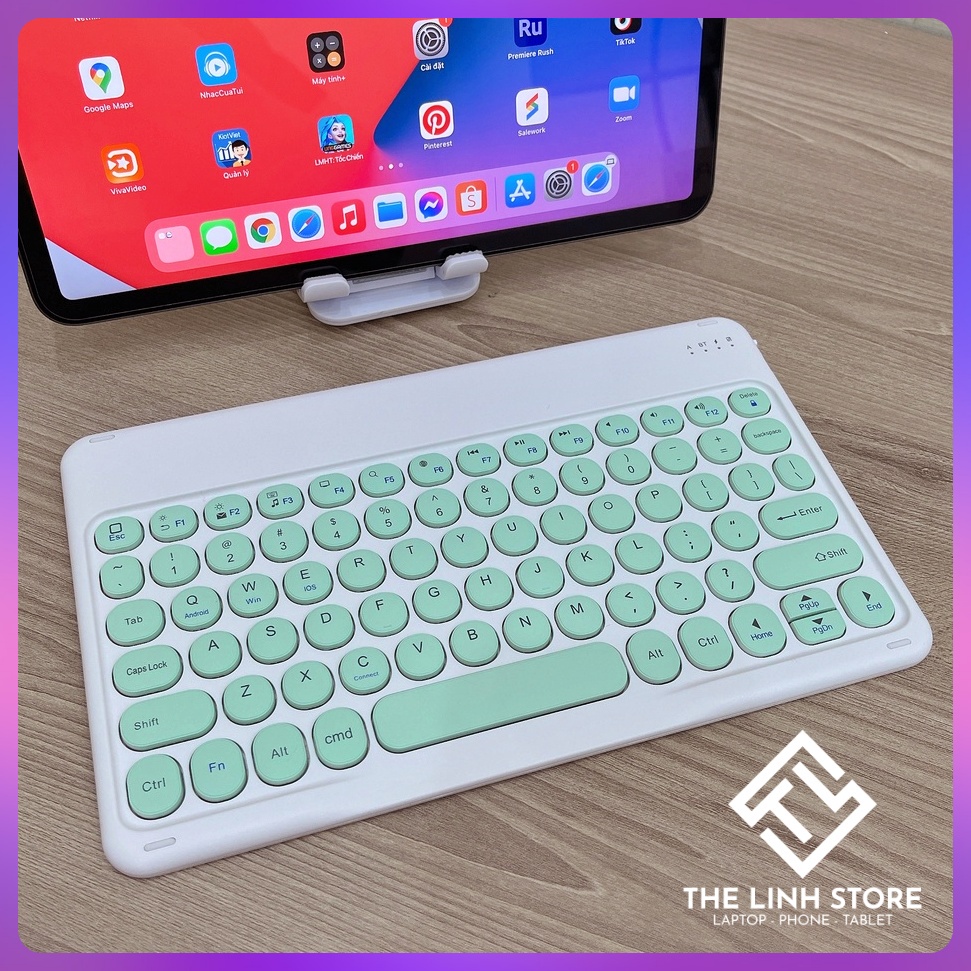 Bàn phím Bluetooth TL01 phím tròn cho iP Android và máy tính Window