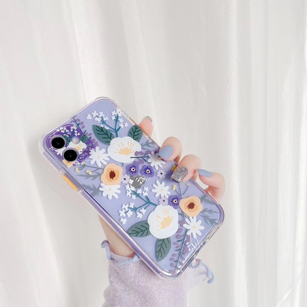 Korean flower 3D relief Case iPhone 11 Pro Promax X XS XR XSmax 6 6s 7 8 plus Phone Case COD | BigBuy360 - bigbuy360.vn