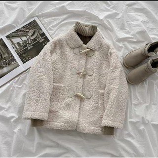 ORDER] Áo khoác lông cừu khuy gỗ