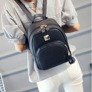 Balo Da Nữ B02 Màu Đen