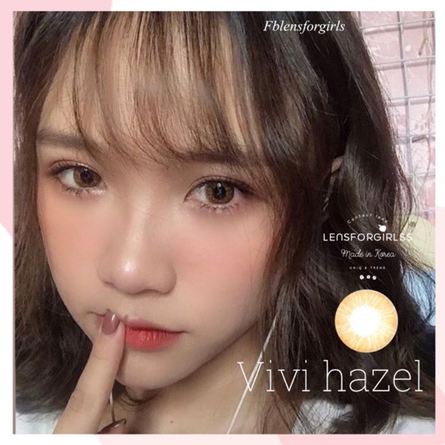 &lt;MẪU CLEAR&gt; Kính áp tròng VIVI HAZEL của Olens (HSD: 3-6 tháng)