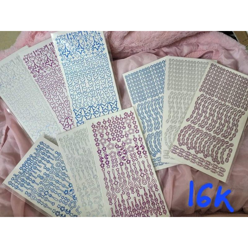 Miếng dán sticker trang trí toploader, sổ, thiệp