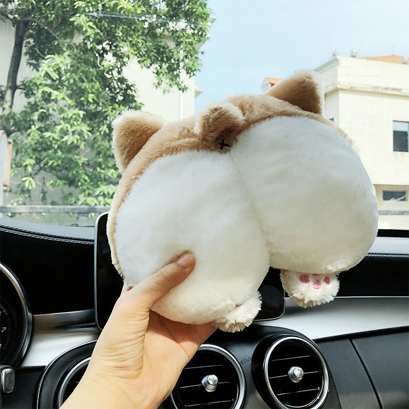 Gối Tựa Đầu Hình Chú Chó Corgi Hoạt Hình Đáng Yêu Tiện Lợi Dễ Sử Dụng Cho Ô Tô