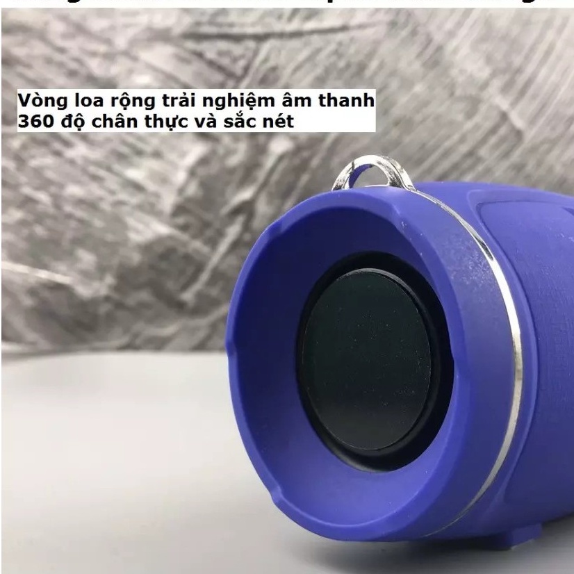 Loa bluetooth charge 4+ mini  Bass mạnh, âm thanh trong, Pin 3- 4h có dây đeo, hỗ trợ thẻ nhớ, Usb