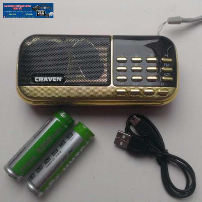 LOA HÁT THẺ NHỚ ,USB ĐÀI FM CRAVEN 836S