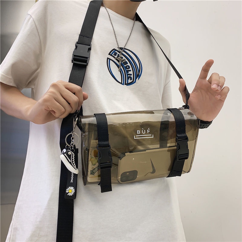 Túi Đeo Chéo Trong Suốt Phong Cách Nhật Bản Thời Trang Cho Nam