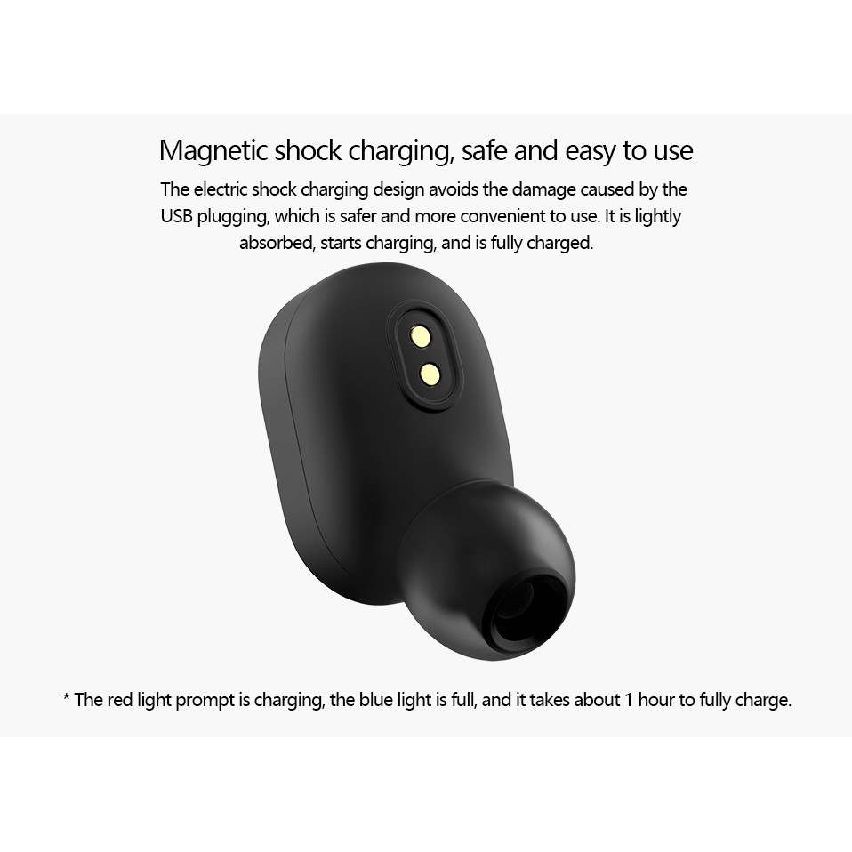 tai nghe nhét tai không dây bluetooth chống nước mini siêu nhẹ có mic Xiaomi