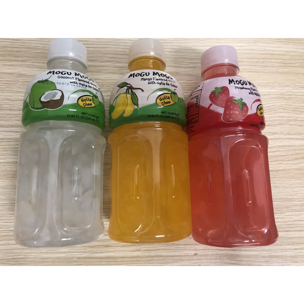 Nước uống Mogu Mogu thạch dừa 320ml 4 vị