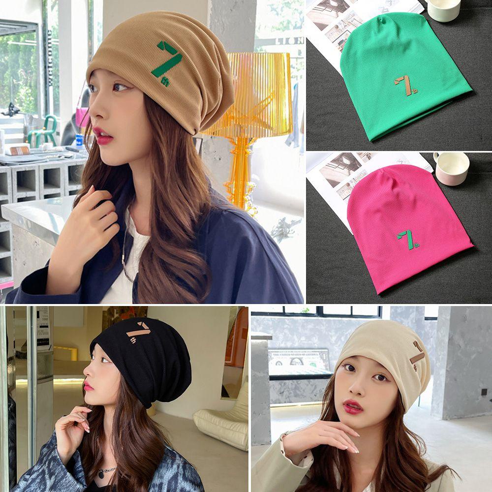 Mũ Beanie Màu Trơn Dễ Thương Cho Nữ
