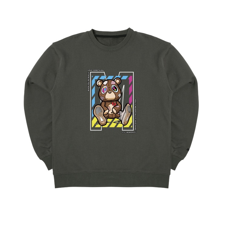 Áo sweater nam nữ in Gấu Bông Teddy nâu mang yeeezy phong cách Hypebeast Localbrand MVR- LITH19102003