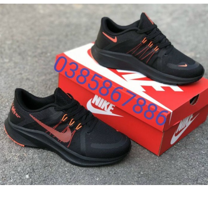 Giày Nike Running Quest 4 (2021) Black/Red Nam (M) [Auth - Chính Hãng - FullBox] SAIGONSNEAKER79STORE
