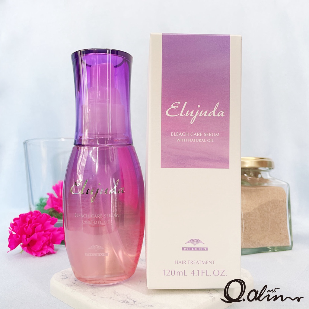 Tinh Dầu Dành Cho Tóc Tẩy, Tóc Sơ Rối Và Khó Vào Nếp Milbon Elujuda Bleach Care Serum 120ml