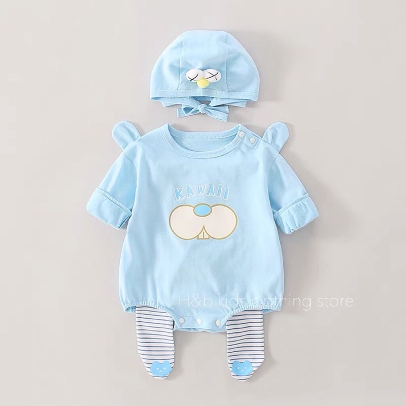 [SET 3 MÓN] Bodysuit cho bé chất cotton xịn dầy dặn, Bộ body cho bé trai bé gái dài tay thu đông
