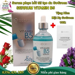 Serum phục hồi, tái tạo da tổn thương GoGreen SERUM VITAMIN B5 ( Tặng kèm mặt nạ gogreen trị giá 100k)