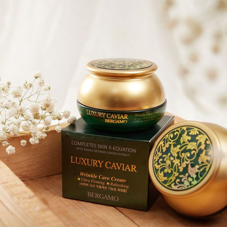 Kem Dưỡng Ẩm, Mờ Nám Bergamo Luxury Caviar Wrinkle Care Cream 50g