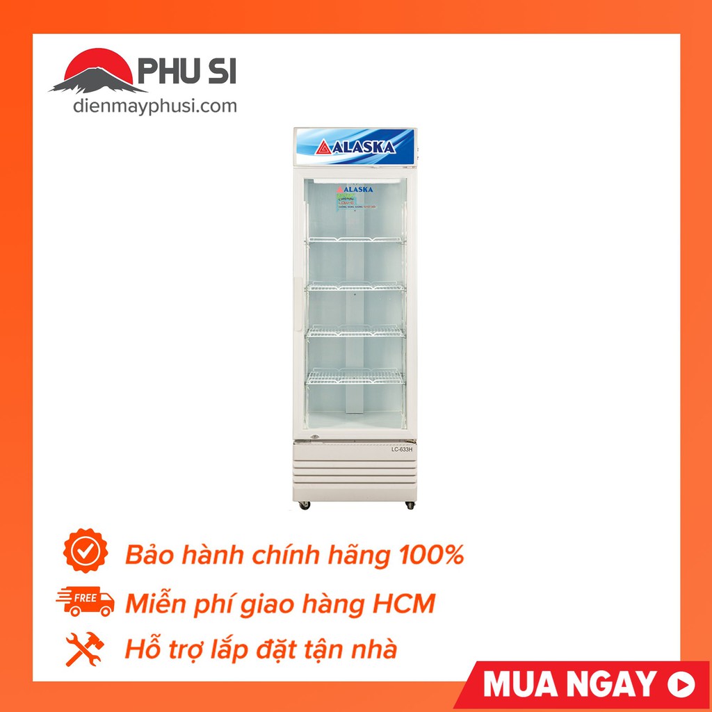 [Mã ELMS5TR giảm 5% đơn 5TR] [Chỉ giao HCM] Tủ Mát Alaska LC-633H