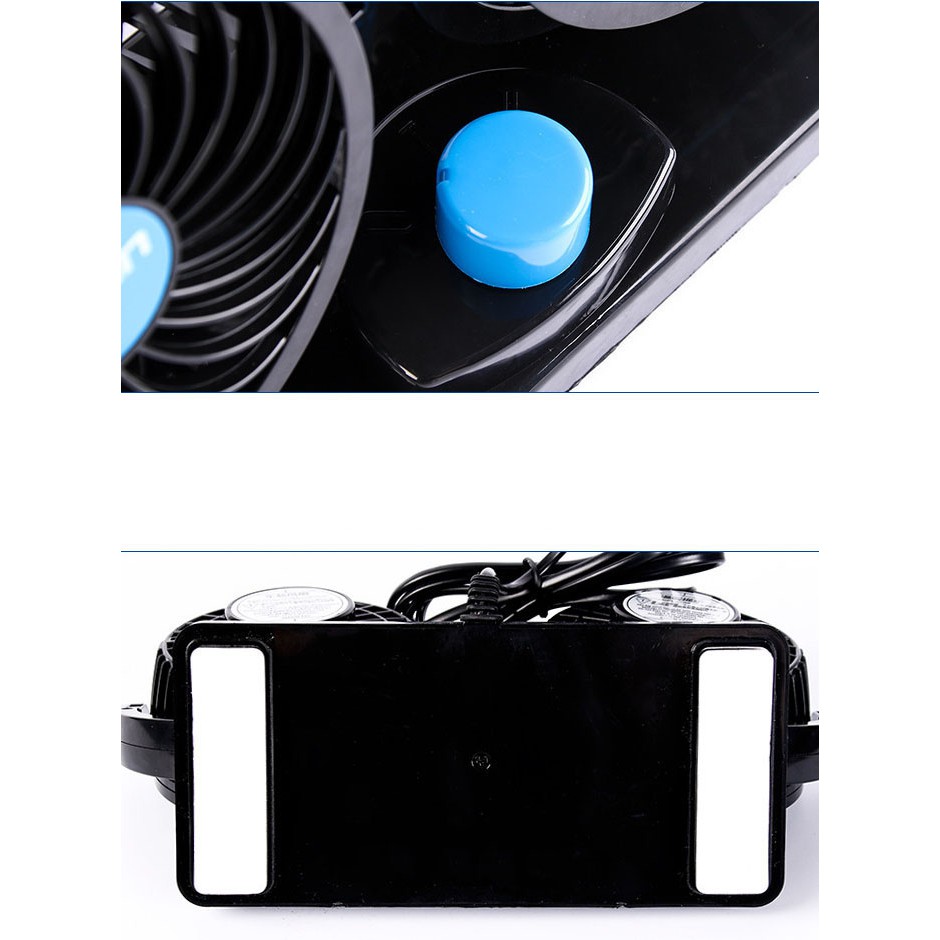 Quạt đôi 12V, 24V để Taplo ô Tô