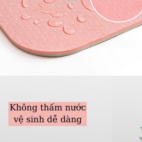 Thảm Tập Yoga, Thảm Tập Gym TPE Định Tuyến Cao Cấp 2 Lớp 6MM VÀ 8MM 88324