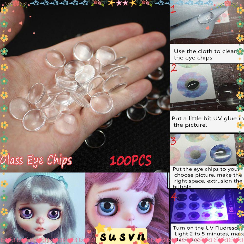 Set 100 tròng mắt nhựa 14mm dùng để tự làm búp bê/ thú nhồi bông