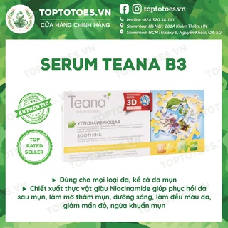 Serum Teana B3 giảm viêm, đỏ, mờ thâm, sẹo mụn, dưỡng sáng đều màu da