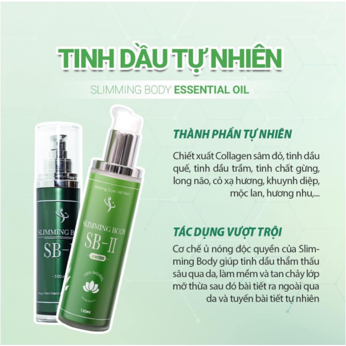 Tinh dầu Slimming Care Body Oil 100ml Dùng chung bộ Slimming Body SB2