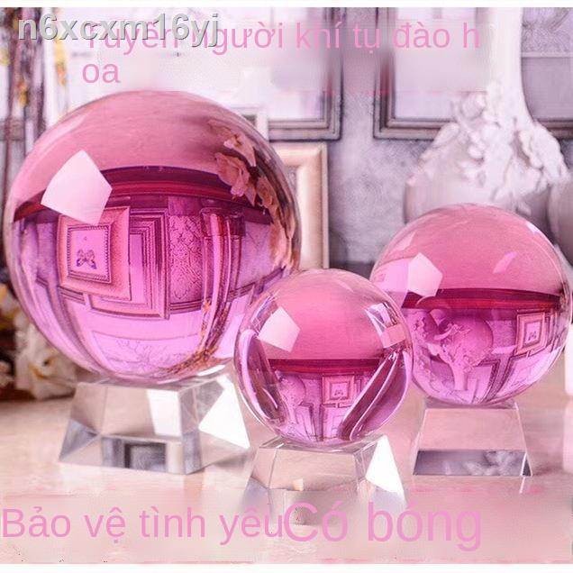 Đồ trang trí quả pha lê hồng chuyển đạc trong nhà bảo vệ tình yêu đầu giường hoa