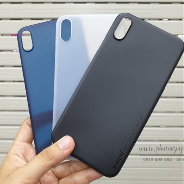 Ốp lưng lụa siêu mỏng iphone XS MAX chính hãng memumi