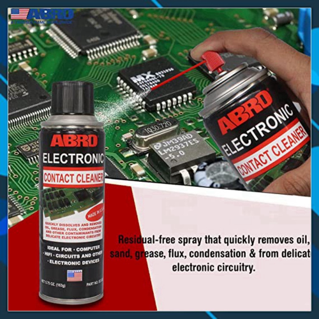 Dung Dịch Vệ Sinh Tiếp Điểm Điện Tử ABRO EC-533 Electronic Contact Cleaner 163g