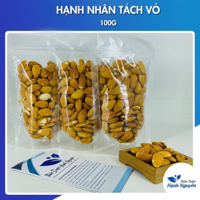 Hạnh Nhân Tách Vỏ 100g (Có hút chân không)