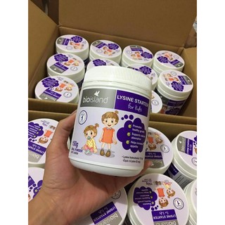 Bột hỗ trợ tăng chiều cao cho bé Lysine Bio Island
