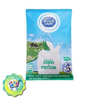 Sữa tươi bịch cô gái Hà Lan (Dutch Lady) 220ml - có đường