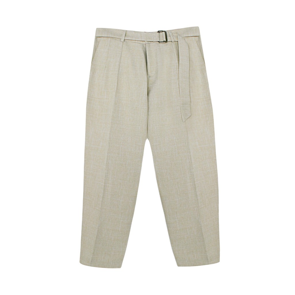 BLANKESPACE Quần Ống Côn Elio Beige Pants Vải Cotton Sợi Chéo Đứng Form Thời Trang Nam Nữ Unisex
