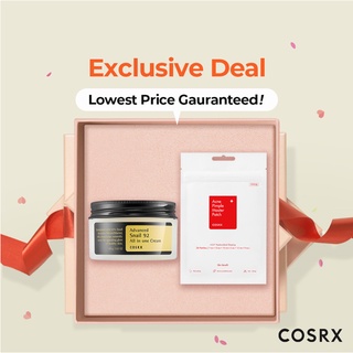 Bộ mỹ phẩm COSRX tinh chất ốc sên 92 tất cả trong một 100ml và 24 miếng dán mụn hiệu quả