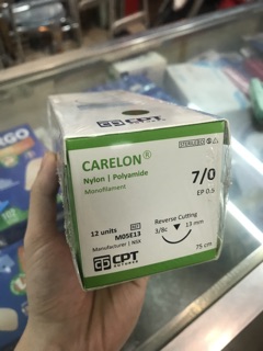 (HCM HOẢ TỐC INBOX) Chỉ phẫu thuật nylon 7/0