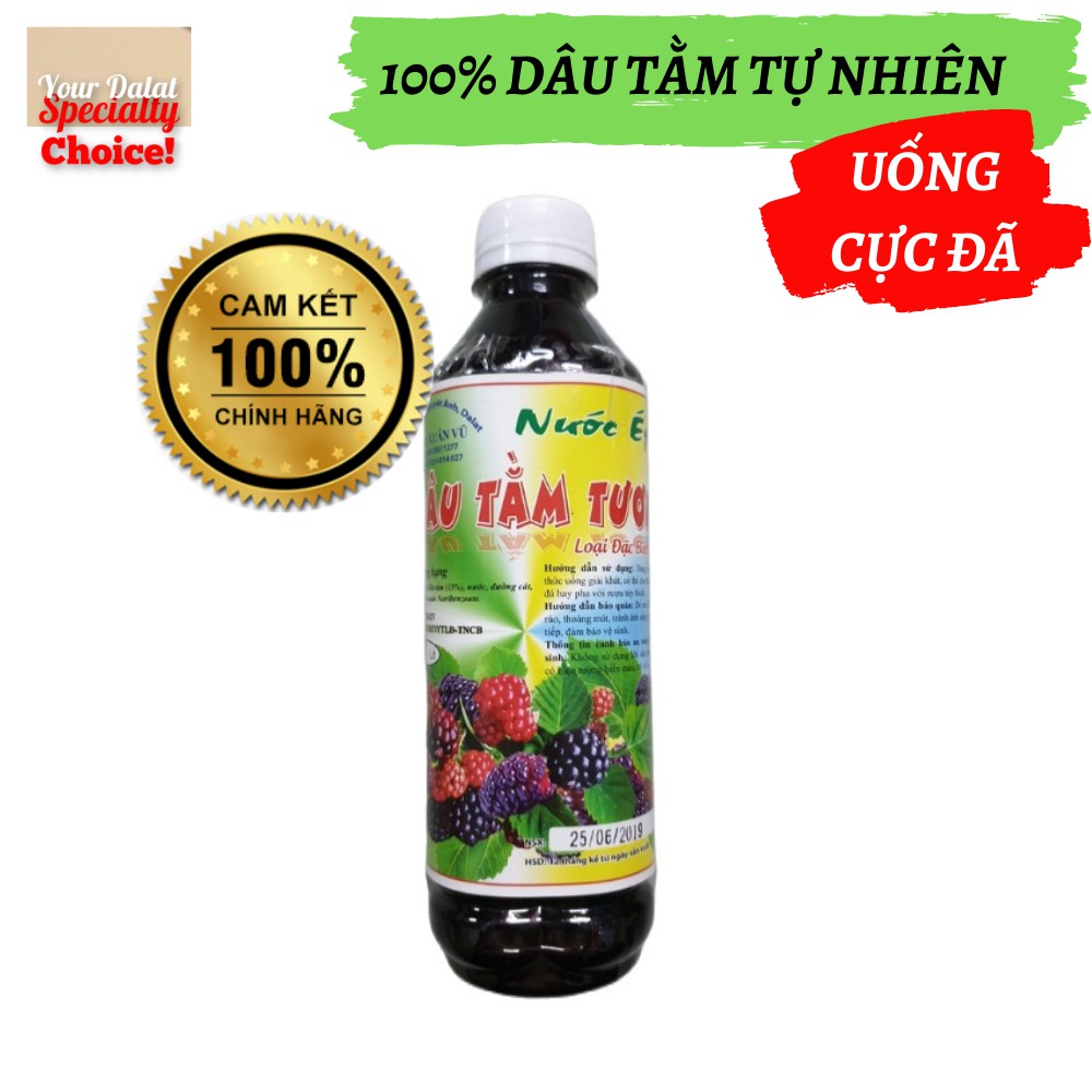 [⇩20%] Nước ép Dâu tằm Đà Lạt chai 500ml 🍓🍓