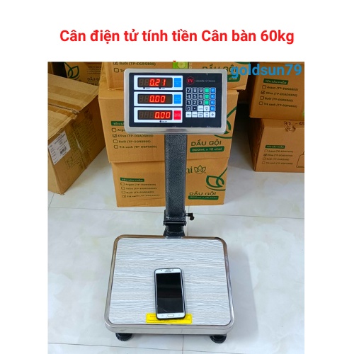 cân tính tiền điện tử cân bàn 60kg bàn phím tiếng việt ( bảo hành 24 tháng )