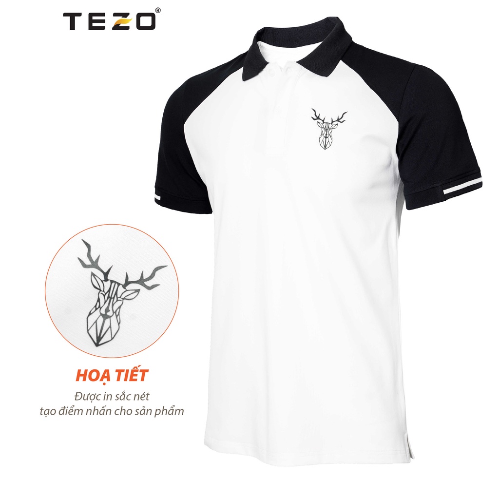 Áo polo nam Tezo, áo thun nam phối màu lịch sự trẻ trung năng động 2112APCT06