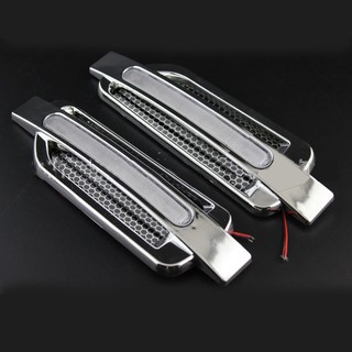 Mang cá ô tô tích hợp đèn led xanh dương