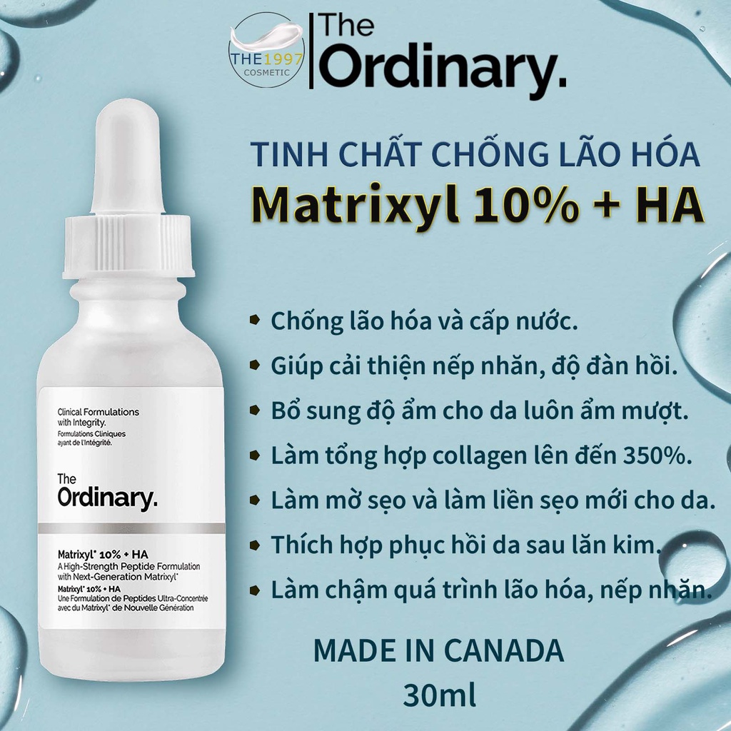 Serum Chống Lão Hoá - The Ordinary Matrixyl 10% + HA