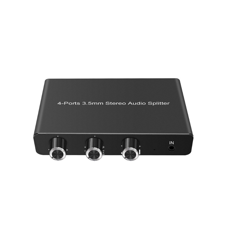 Thiết bị chia âm thanh nổi jack cắm 3.5mm với điều khiển âm lượng Treble &amp; Bass
