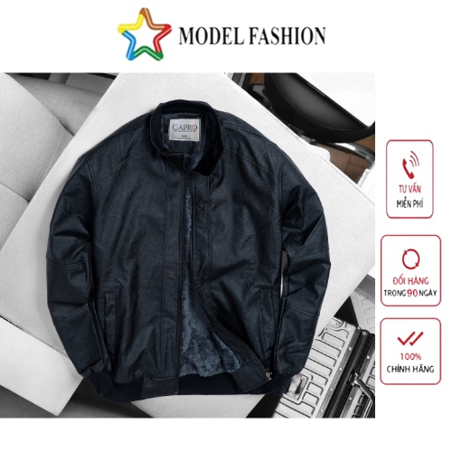 Áo khoác da nam lót lông cao cấp Model Fashion AKD129