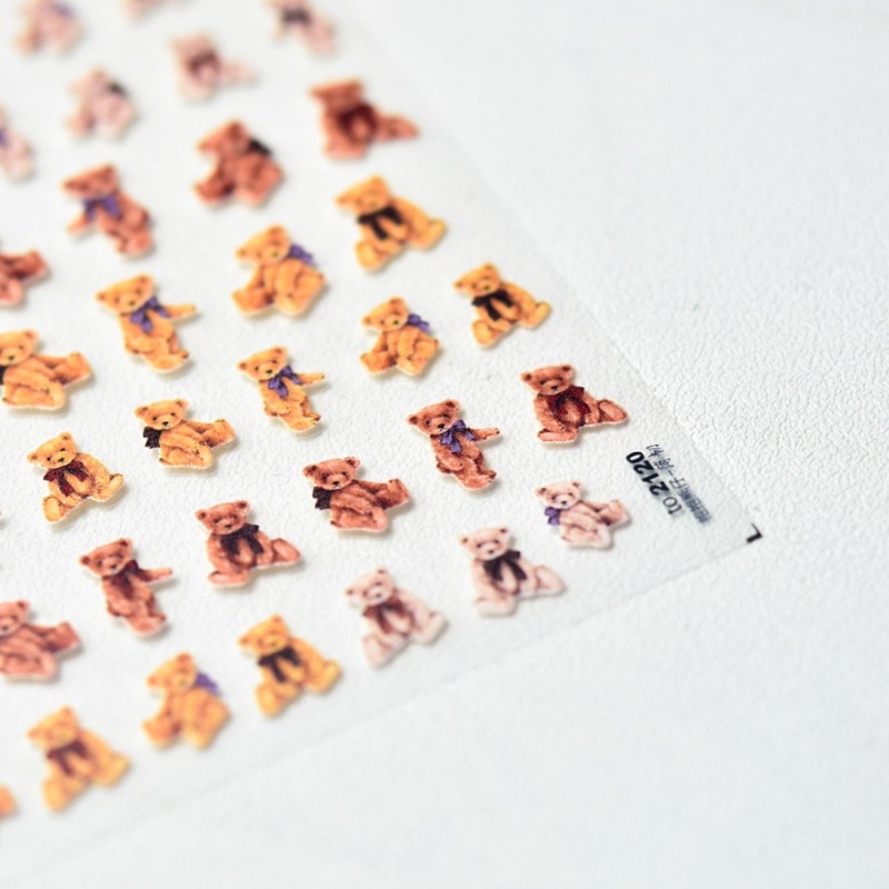 Stick lụa gấu nâu 5d