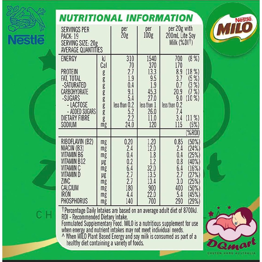 Sữa Milo Của Úc Hộp 1 Kg