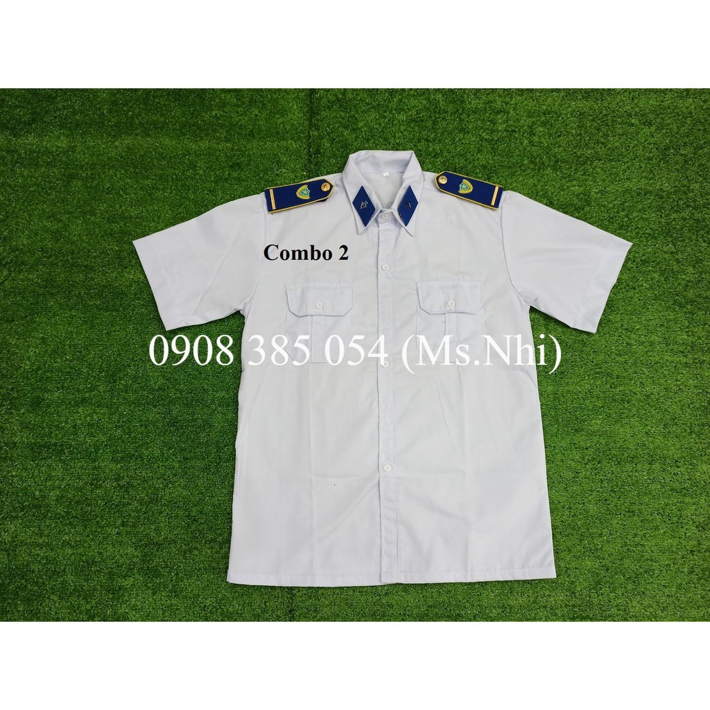 Combo Áo bảo vệ màu trắng đính kèm phụ kiện - Hình thật