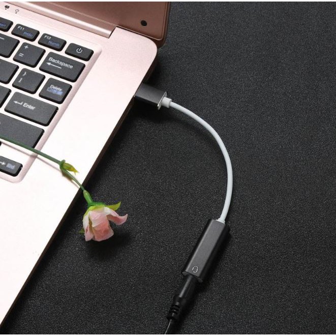 USB sound card âm thanh cho máy tính, laptop hỗ trợ headphone của smartphone