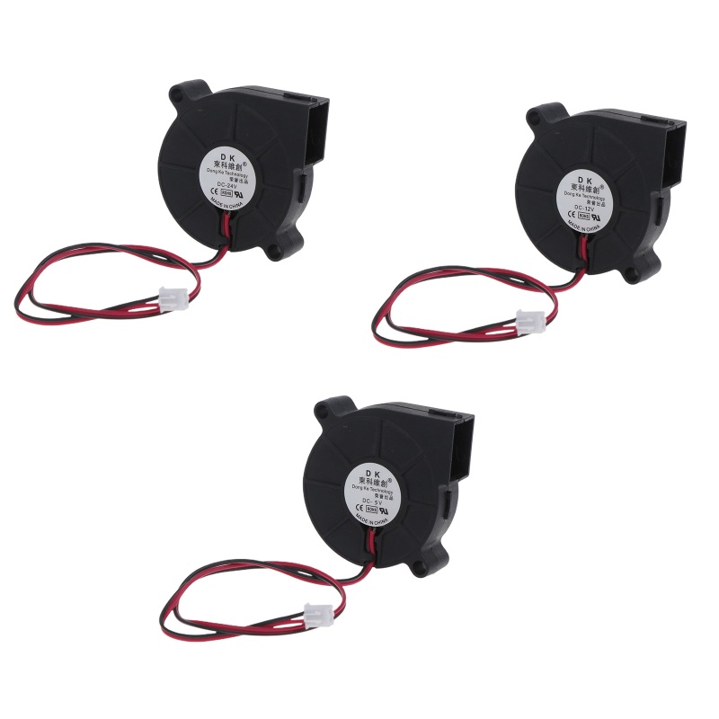 Quạt Tản Nhiệt Không Chổi Than cc 5 / 12 / 24V 2Pin 5015 4300R Cho Máy In 3D